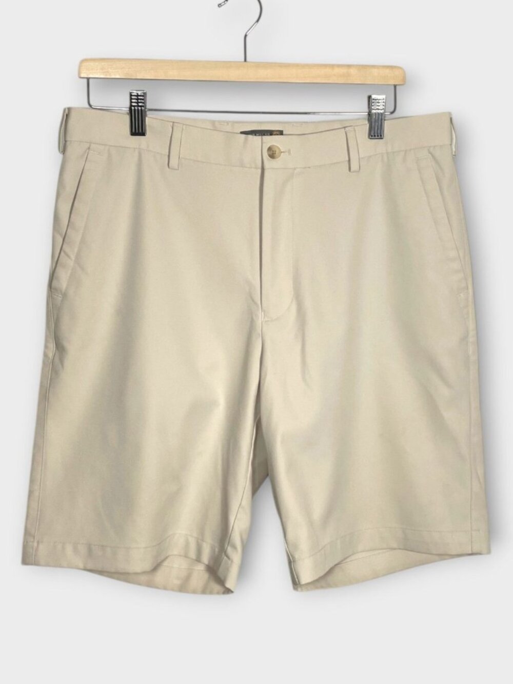 Peter Millar e4 Wicking Performance Shorts Men 34 Gray Golf Casual